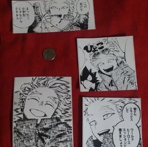 Handmade Bnha Manga Hawks Sticker Set !